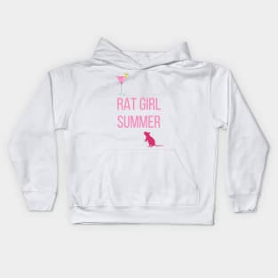 Rat Girl Summer Fun Design for Girlies living their best life Kids Hoodie